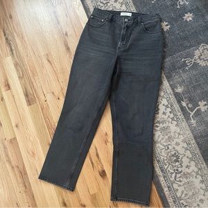 Abercrombie NWOT Black 90s Straight Ultra High Rise Curve Love Jeans 29 Short